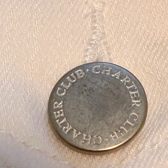 Charter Club White Denim Jacket with Eyelet Details - Picture 9 of 10